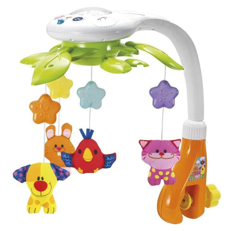 35 Songs Decdeal Baby Musical Mobile With Rotating Hook Support TF-card Remote Control 